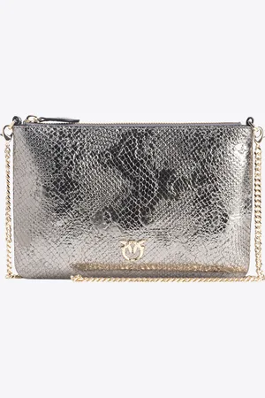 Pinko Classic Flat Love Bag rettile punzonato Galleria, - , U