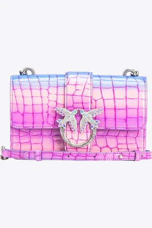Pinko Mini Love Bag One cocco lucido sfumato Galleria, - , U