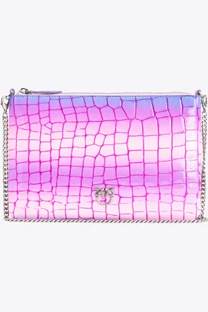 Pinko Classic Flat Love Bag cocco lucido sfumato Galleria, - , U