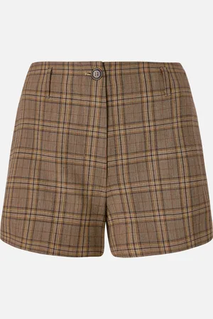 Pinko Shorts ampi con fantasia a quadri, , 46