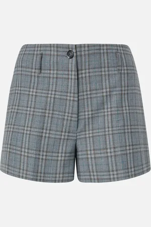 Pinko Shorts ampi con fantasia a quadri, , 42