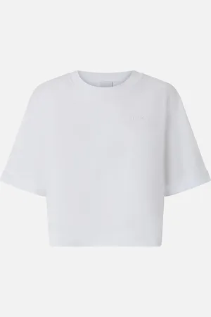 Pinko T-shirt corta con logo ricamato, , S