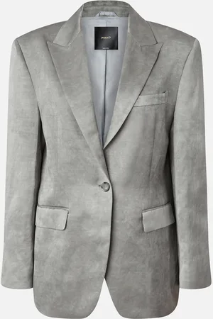 Pinko Blazer monopetto in raso fiammato, , 46