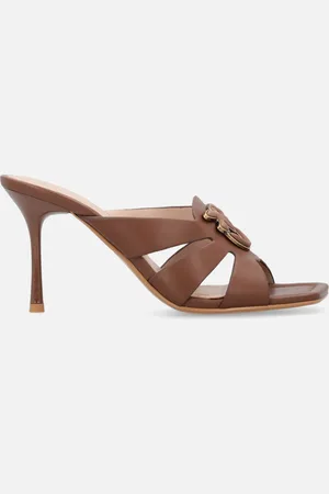 Pinko Sandali in nappa con tacco e dettaglio uccellini, , 36