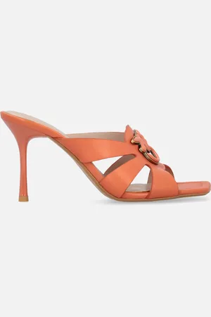 Pinko Sandali in nappa con tacco e dettaglio uccellini, , 40