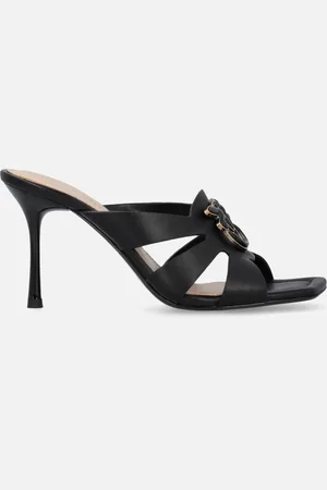 Pinko Sandali in nappa con tacco e dettaglio uccellini, , 38