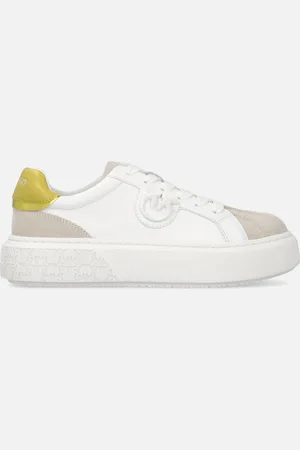 Pinko Sneakers con suola platform e tallone colorato, , 38