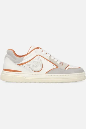 Pinko Sneakers flat in pelle con logo ricamato, , 38