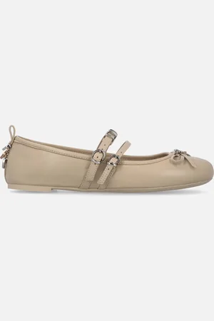 Pinko Ballerine in nappa con cinturini e fiocchetto, - , 38