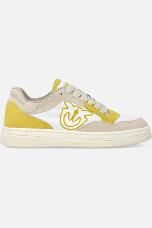 Pinko Sneakers flat in pelle con logo a contrasto, , 40