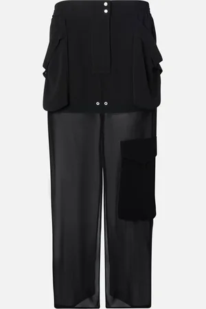 Pinko Gonna lunga in georgette con tasche, , 40