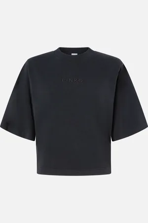 Pinko Maglia boxy maniche corte ampia, , XS