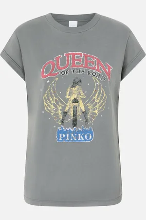 Pinko T-shirt stampa motociclista Queen of The Road, - , S