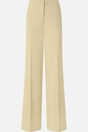 Pinko Pantaloni con piega in lino stretch, , 46