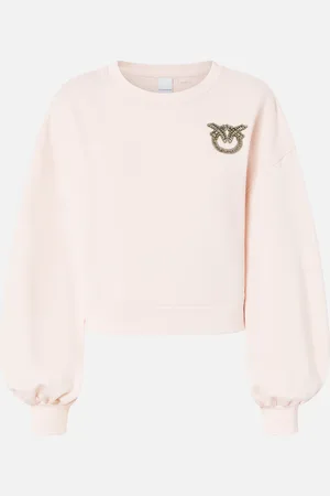 Pinko Felpa con maniche ampie e ricamo gioiello Love Birds, - , S