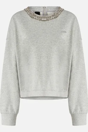 Pinko Felpa con ricamo gioiello sul collo, , XXS