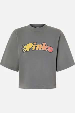 Pinko T-shirt stampa logo fiammante, - , L