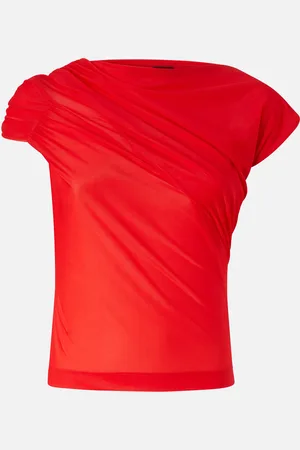Pinko Maglia asimmetrica jersey traslucido, , L