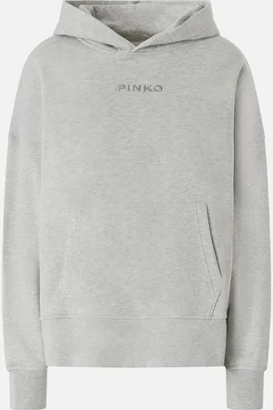 Pinko Felpa con cappuccio e ricamo logo, , XS