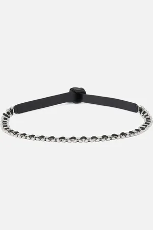 Pinko Cinturina in pelle con inserti in metallo, - , L