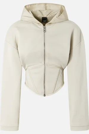 Pinko Felpa bustier con cappuccio e zip, , L