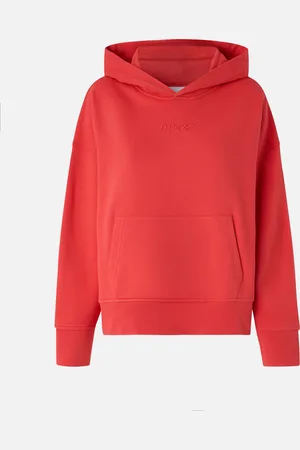 Pinko Felpa con cappuccio e ricamo logo, - , XS