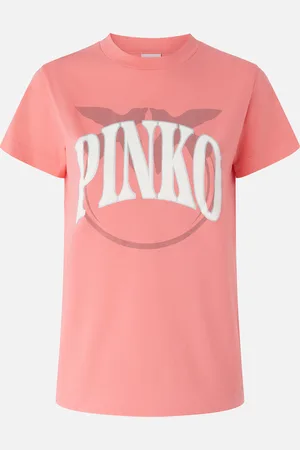 Pinko T-shirt logo e uccellini, , M