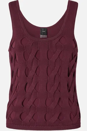Pinko Top canottiera maglia traforata, , M