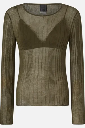 Pinko Maglia semitrasparente a costine, , S