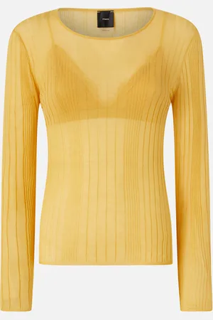 Pinko Maglia semitrasparente a costine, , XS