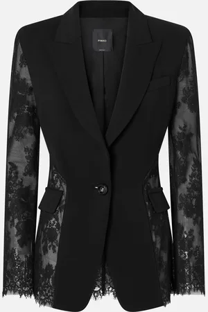 Pinko Giacca blazer monopetto in pizzo, , 38
