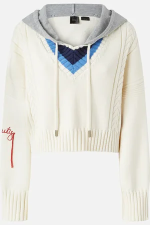 Pinko Pullover college con cappuccio in felpa, , S