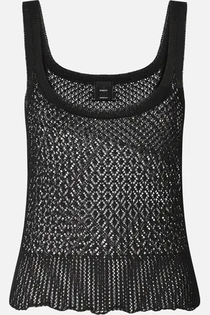 Pinko Top canotta traforato con diversi pattern, , L