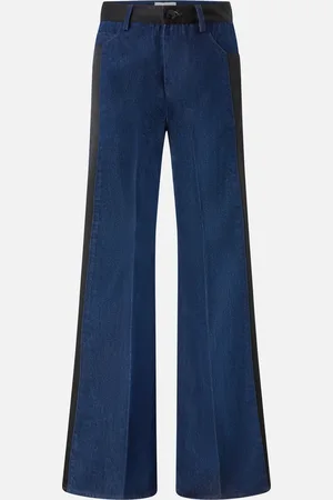 Pinko Jeans a zampa con dettagli in satin nero lucido, , 31