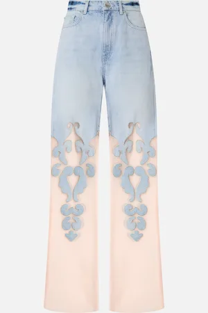 Pinko Jeans ampi con organza trasparente, , 26