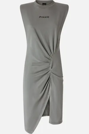 Pinko Abito midi in maglia con spalle imbottite, - , XL