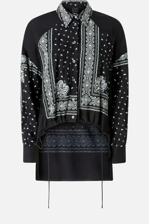 Pinko Camicia asimmetrica stampa bandana, , 36