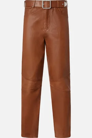 Pinko Pantaloni in pelle con cintura
