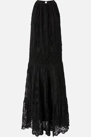 Pinko Abito midi in sangallo e macramè, , L