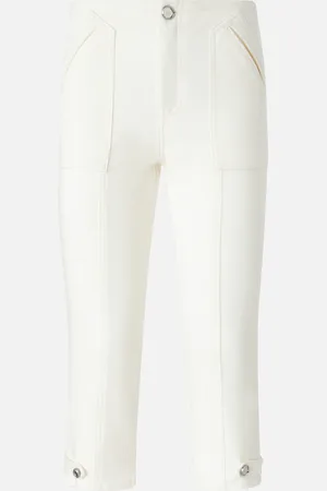 Pinko Pantaloni capri in tela di cotone, , 36