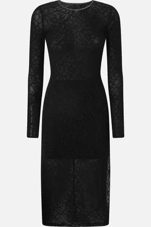 Pinko Vestito aderente in pizzo con schiena scoperta, , L