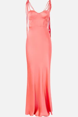 Pinko Abito lungo elegante in satin lucido, , 38