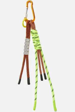 Pinko Portachiavi con moschettone e cordini sporty, Zucca block color, U
