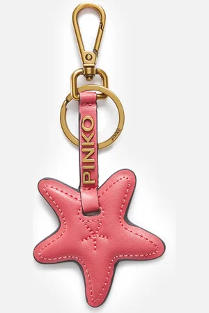 Pinko Charm stella marina corallo effetto pelle, Coral. speziato-shiny gold, U