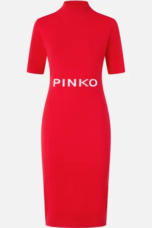 Pinko Abito midi in maglia con logo , , M