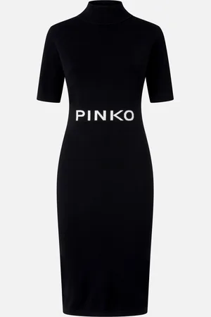Pinko Abito midi in maglia con logo , , S