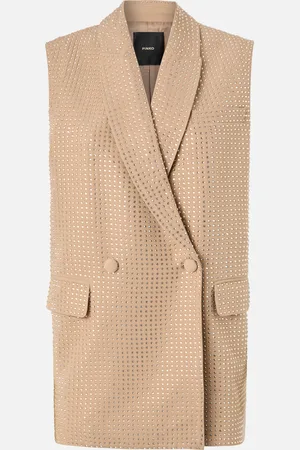 Pinko Gilet blazer con strass, , 46
