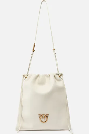 Pinko Borsa morbida squadrata in pelle con logo, - , U