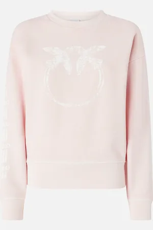 Pinko Felpa in cotone con maniche logate, , M