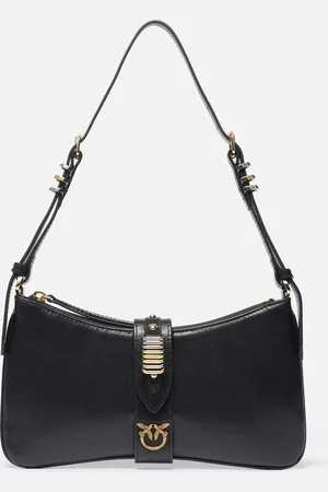 Pinko Borsetta a spalla in pelle lucida con anellini, , U